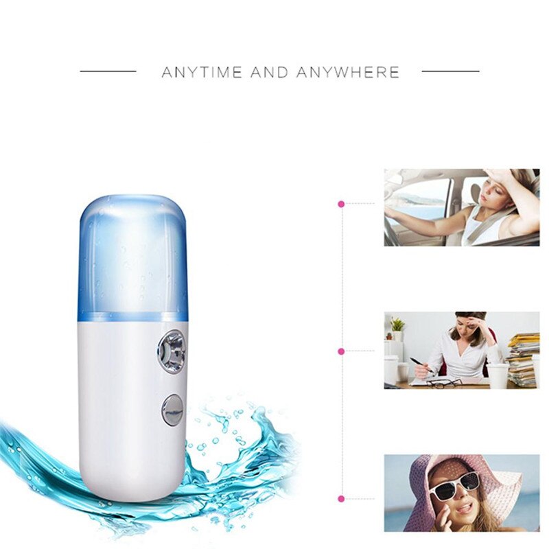 Mini vaporisateur facial rechargeable par USB