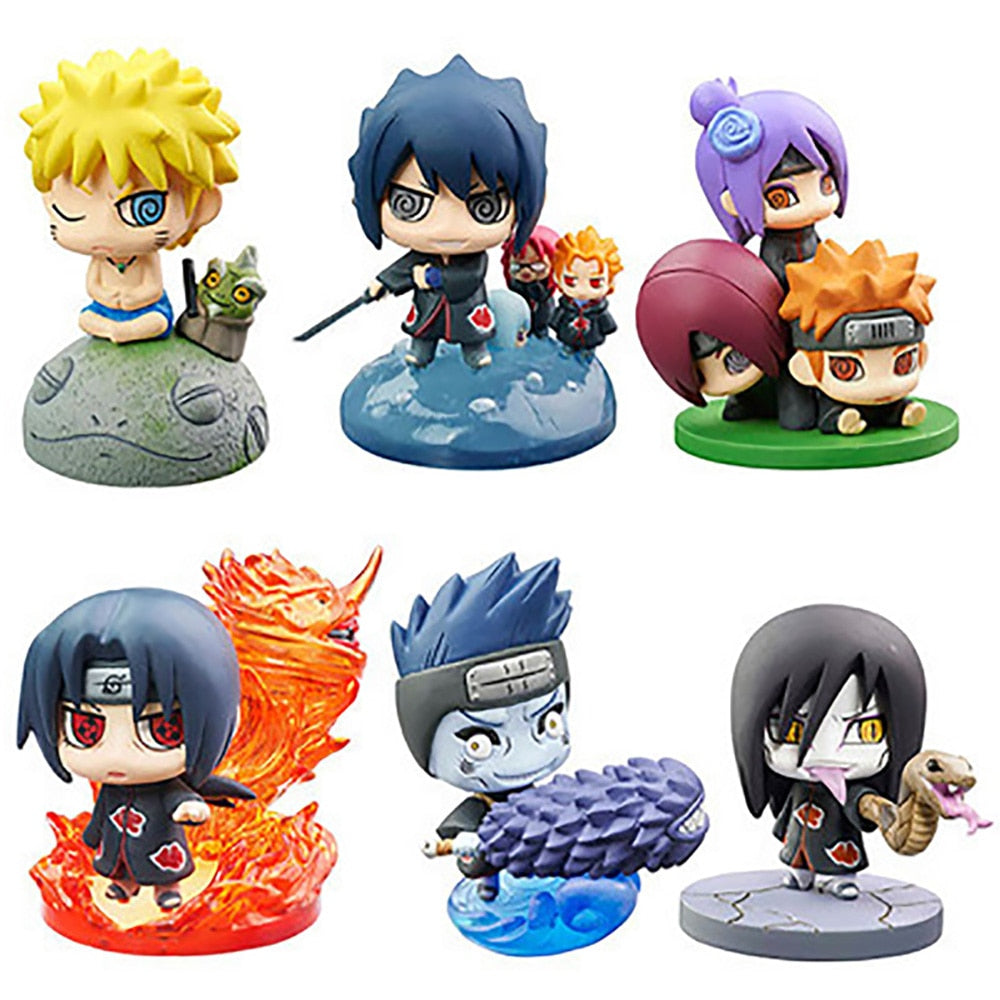 Naruto Shippuden Anime Modèle Figurine Sasuke Gaara POP Figurine PVC Statue Collection Jouet Décoration Poupée Cadeaux faits à la main