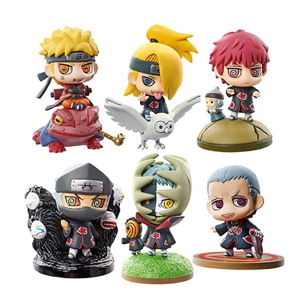 Naruto Shippuden Anime Modèle Figurine Sasuke Gaara POP Figurine PVC Statue Collection Jouet Décoration Poupée Cadeaux faits à la main