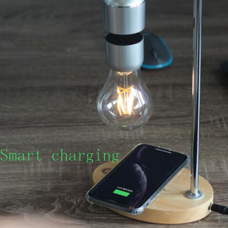 Lampe à lévitation magnétique créativité ampoule LED flottante pour cadeau d'anniversaire lampe lumineuse pour chambre décoration de bureau à domicile