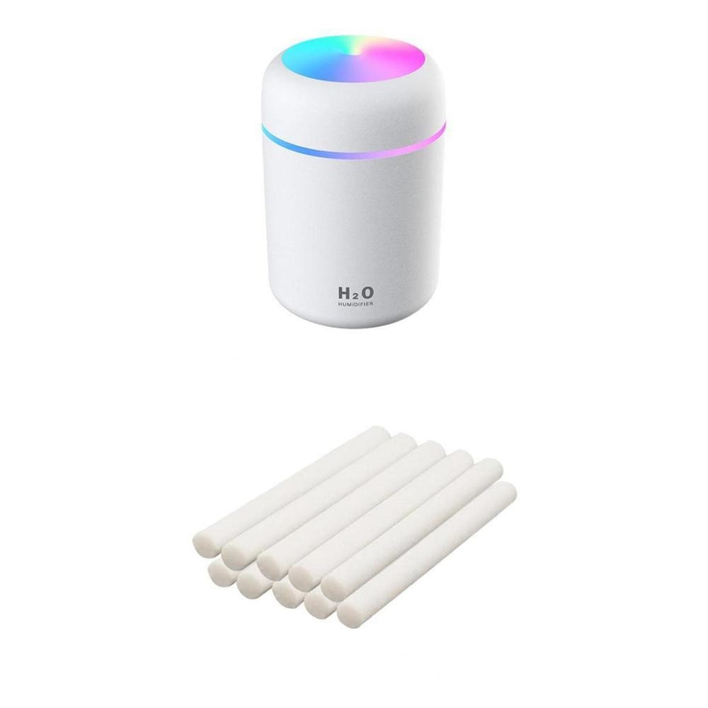 Portable 300ml humidificateur d'air électrique diffuseur d'huile d'arôme USB pulvérisateur de brume fraîche avec veilleuse colorée pour voiture à la maison