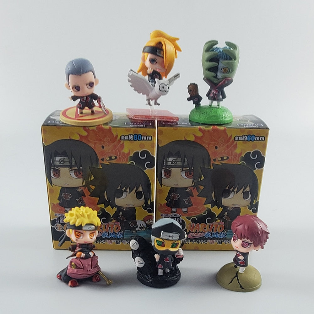 Naruto Shippuden Anime Modèle Figurine Sasuke Gaara POP Figurine PVC Statue Collection Jouet Décoration Poupée Cadeaux faits à la main