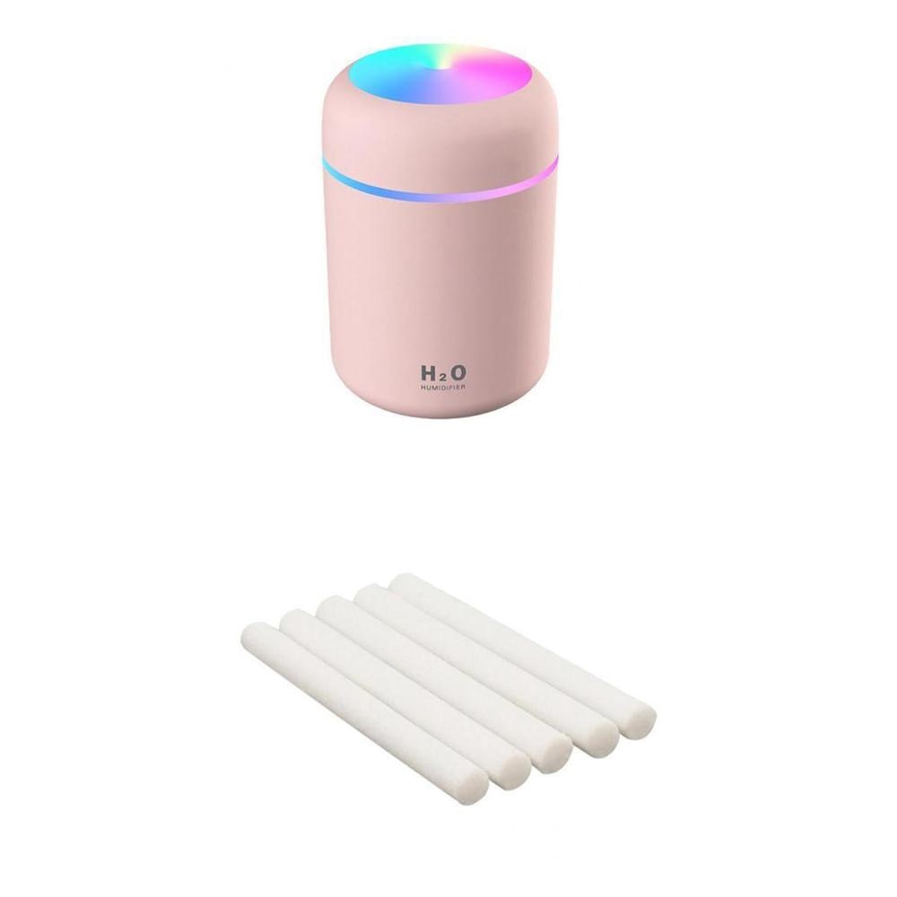 Portable 300ml humidificateur d'air électrique diffuseur d'huile d'arôme USB pulvérisateur de brume fraîche avec veilleuse colorée pour voiture à la maison