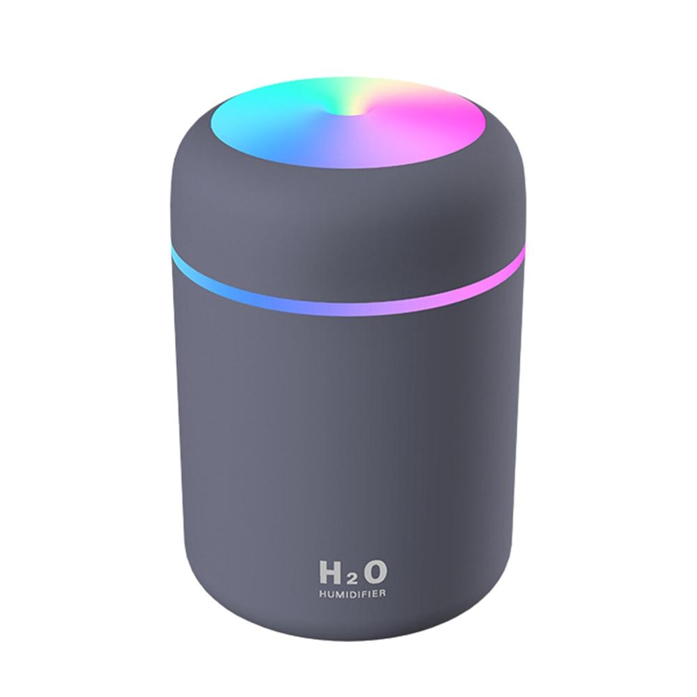 Portable 300ml humidificateur d'air électrique diffuseur d'huile d'arôme USB pulvérisateur de brume fraîche avec veilleuse colorée pour voiture à la maison