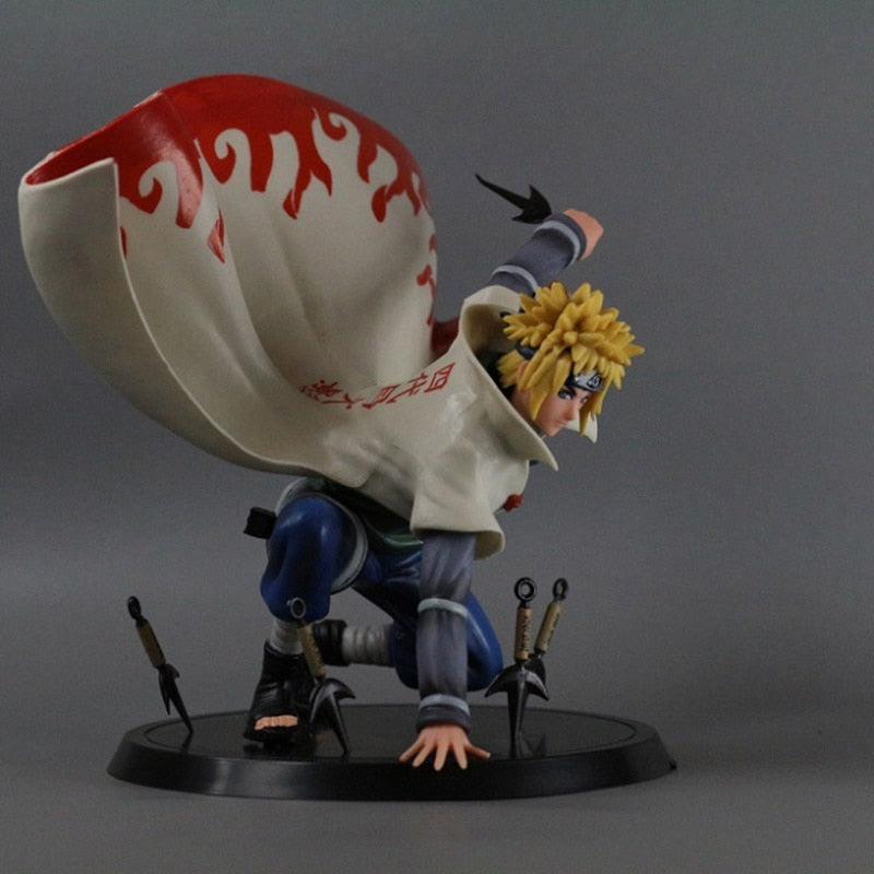 140mm Naruto 4th Génération Ninja Minato Pvc Figurine Statue Anime Ninja Shippuden Namikaze Minato Figurine Modèle Jouet