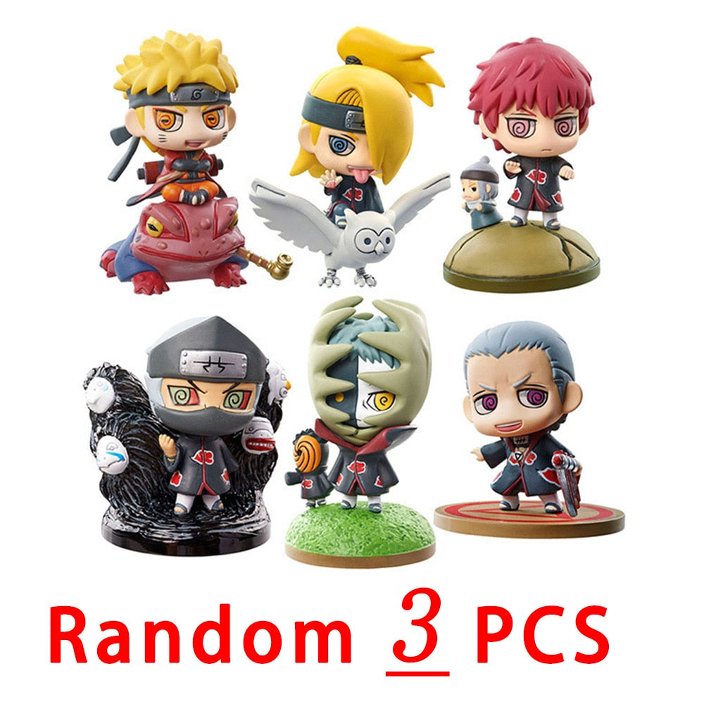 Naruto Shippuden Anime Modèle Figurine Sasuke Gaara POP Figurine PVC Statue Collection Jouet Décoration Poupée Cadeaux faits à la main