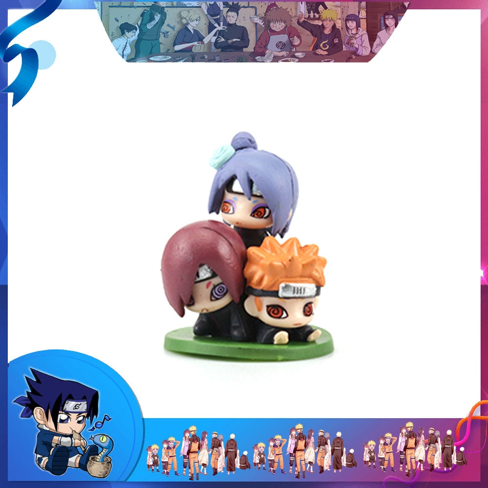 Naruto Shippuden Anime Modèle Figurine Sasuke Gaara POP Figurine PVC Statue Collection Jouet Décoration Poupée Cadeaux faits à la main