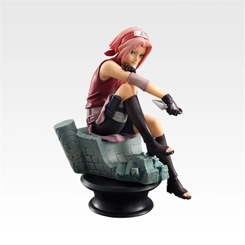 6 pièces/ensemble Chess Naruto Sakura Action Figures Uchiha Gaara Kakashi modèle PVC Anime Figurines pour décoration