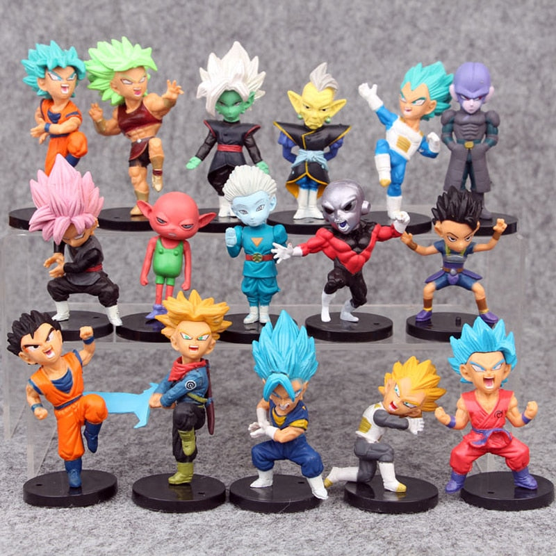 Dragon Ball Super Son Goku Vegeta Broly Buu Action Figure Dragon Ball Figure Set Anime Figurines Ultra Instinct Modèle Cadeaux Jouets