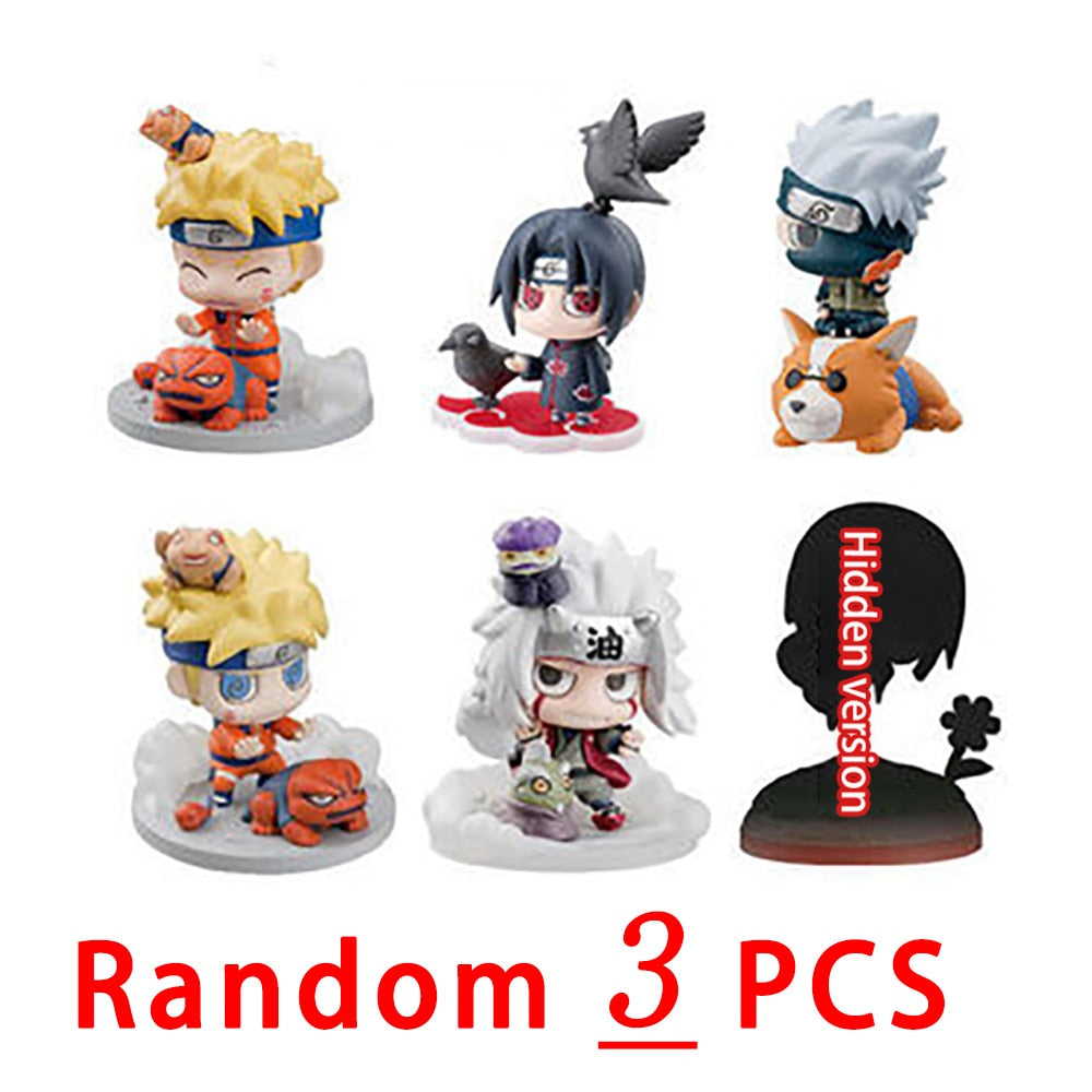 Naruto Shippuden Anime Modèle Figurine Sasuke Gaara POP Figurine PVC Statue Collection Jouet Décoration Poupée Cadeaux faits à la main