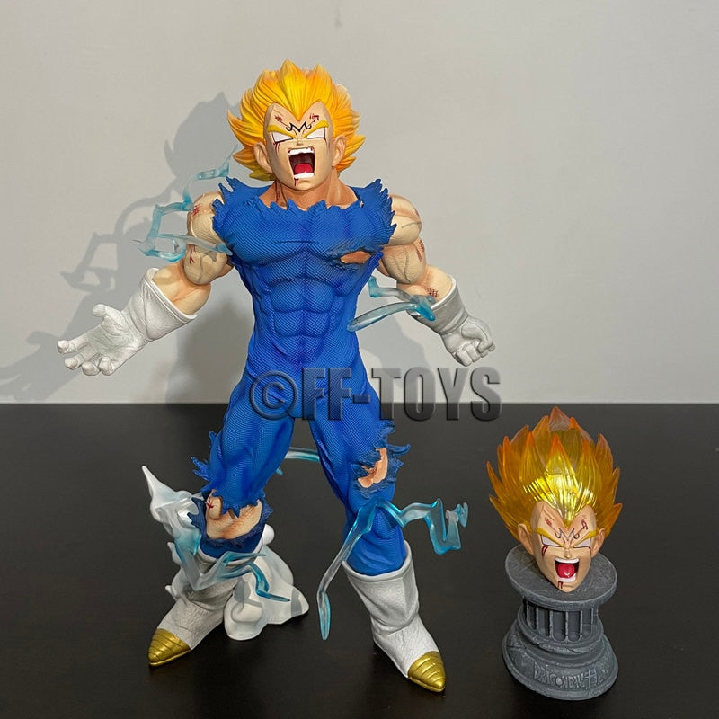 Anime Dragon Ball Z GK Vegeta Figure Autodestruction Majin Vegeta Figurine 27CM PVC Figurines Collection Modèle Jouets Cadeaux