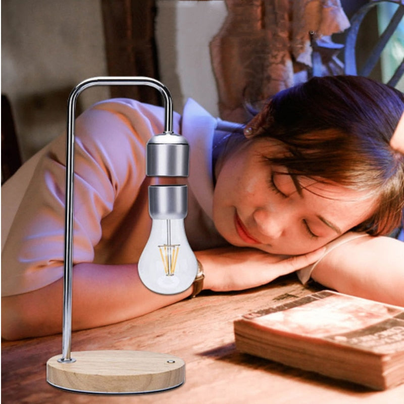 Lampe à lévitation magnétique créativité ampoule LED flottante pour cadeau d'anniversaire lampe lumineuse pour chambre décoration de bureau à domicile