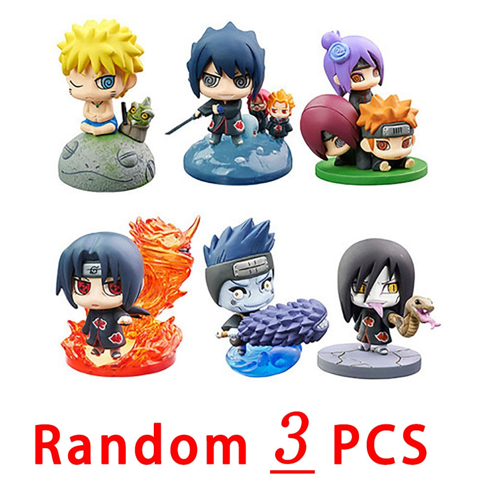 Naruto Shippuden Anime Modèle Figurine Sasuke Gaara POP Figurine PVC Statue Collection Jouet Décoration Poupée Cadeaux faits à la main