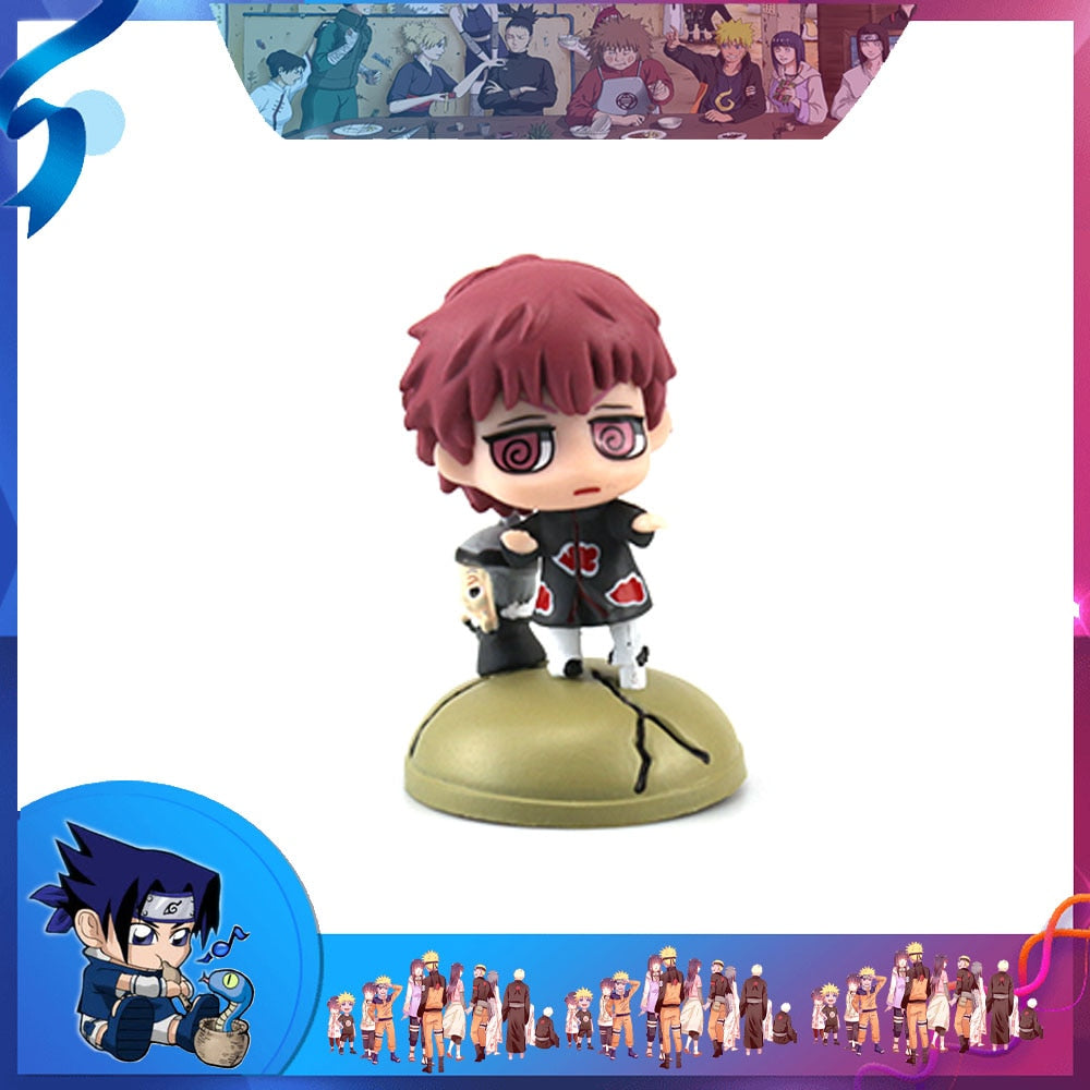 Naruto Shippuden Anime Modèle Figurine Sasuke Gaara POP Figurine PVC Statue Collection Jouet Décoration Poupée Cadeaux faits à la main