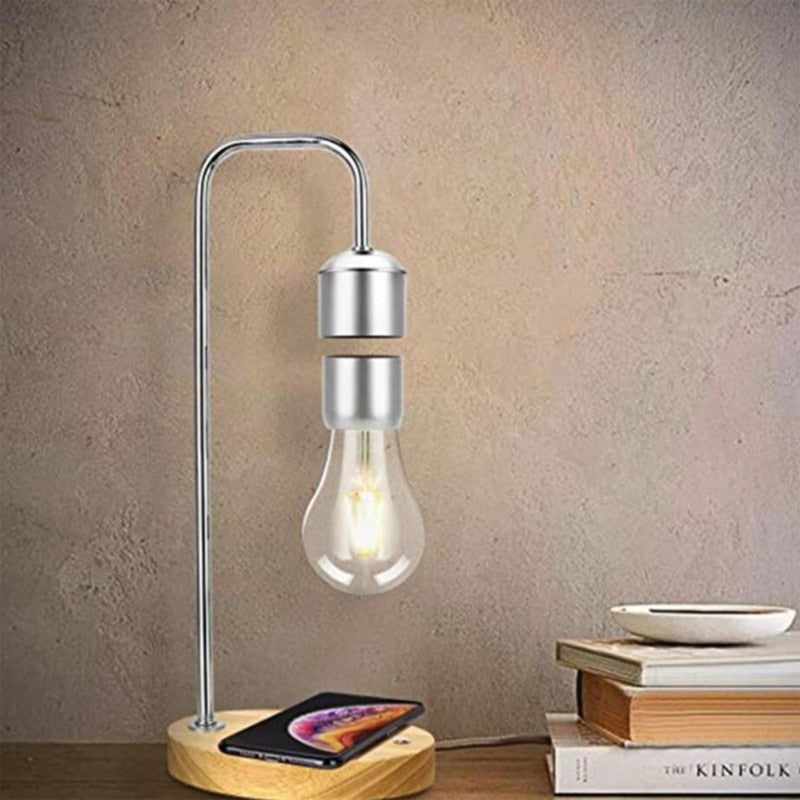 Lampe à lévitation magnétique créativité ampoule LED flottante pour cadeau d'anniversaire lampe lumineuse pour chambre décoration de bureau à domicile