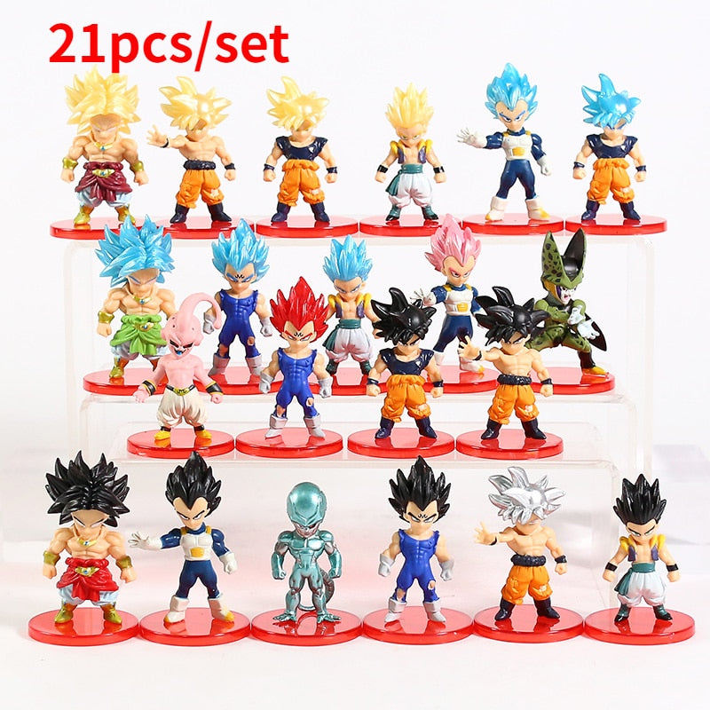 Dragon Ball Super Son Goku Vegeta Broly Buu Action Figure Dragon Ball Figure Set Anime Figurines Ultra Instinct Modèle Cadeaux Jouets