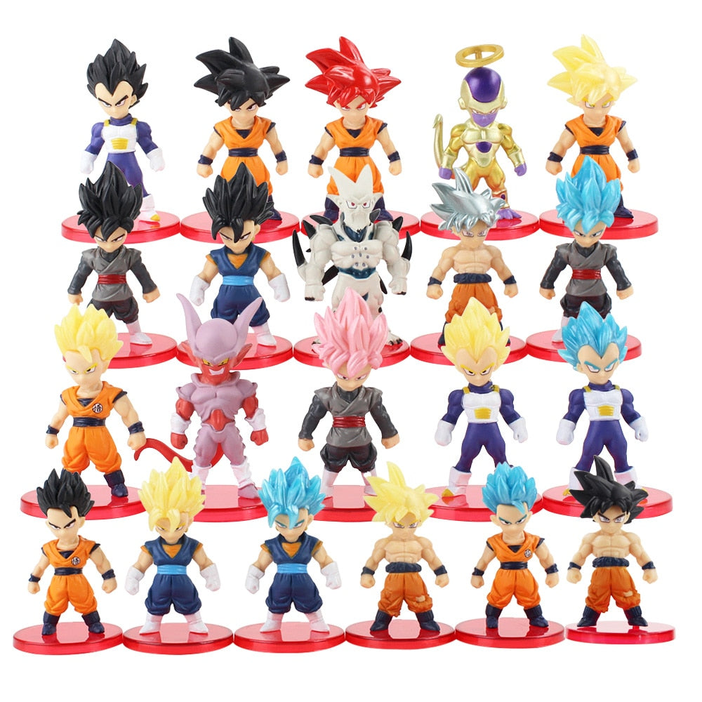 Dragon Ball Super Son Goku Vegeta Broly Buu Action Figure Dragon Ball Figure Set Anime Figurines Ultra Instinct Modèle Cadeaux Jouets