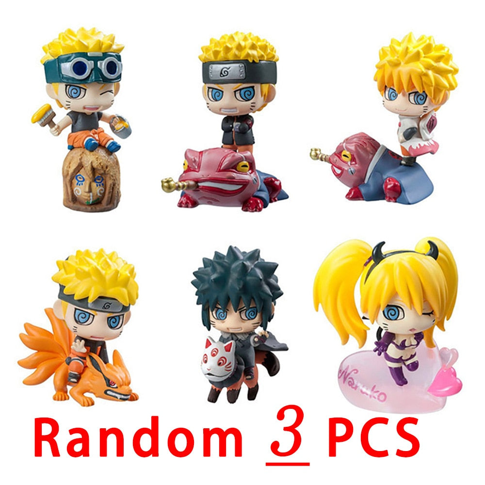 Naruto Shippuden Anime Modèle Figurine Sasuke Gaara POP Figurine PVC Statue Collection Jouet Décoration Poupée Cadeaux faits à la main