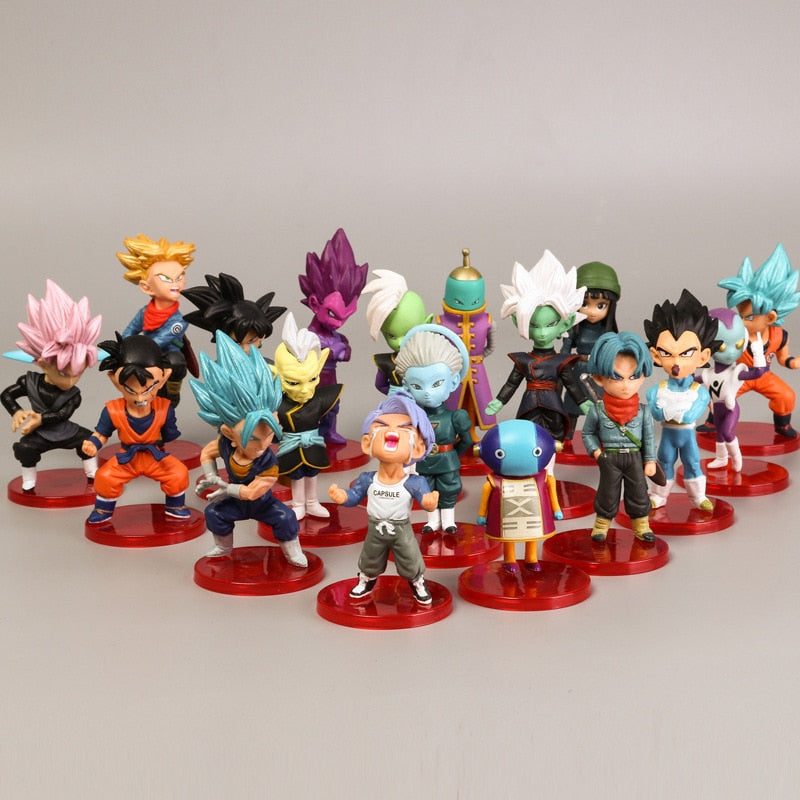 Dragon Ball Super Son Goku Vegeta Broly Buu Action Figure Dragon Ball Figure Set Anime Figurines Ultra Instinct Modèle Cadeaux Jouets